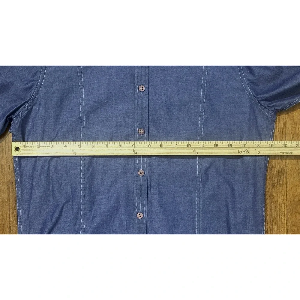 I.N.C. International Concepts Tailored Shirt Sz Small Blue Chic Elevated Casual